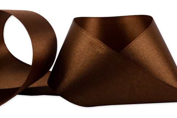 Лента атласная 2-сторонняя 50.0 мм / 33±2 метра, 098 т-коричневый, Gamma AL-50D