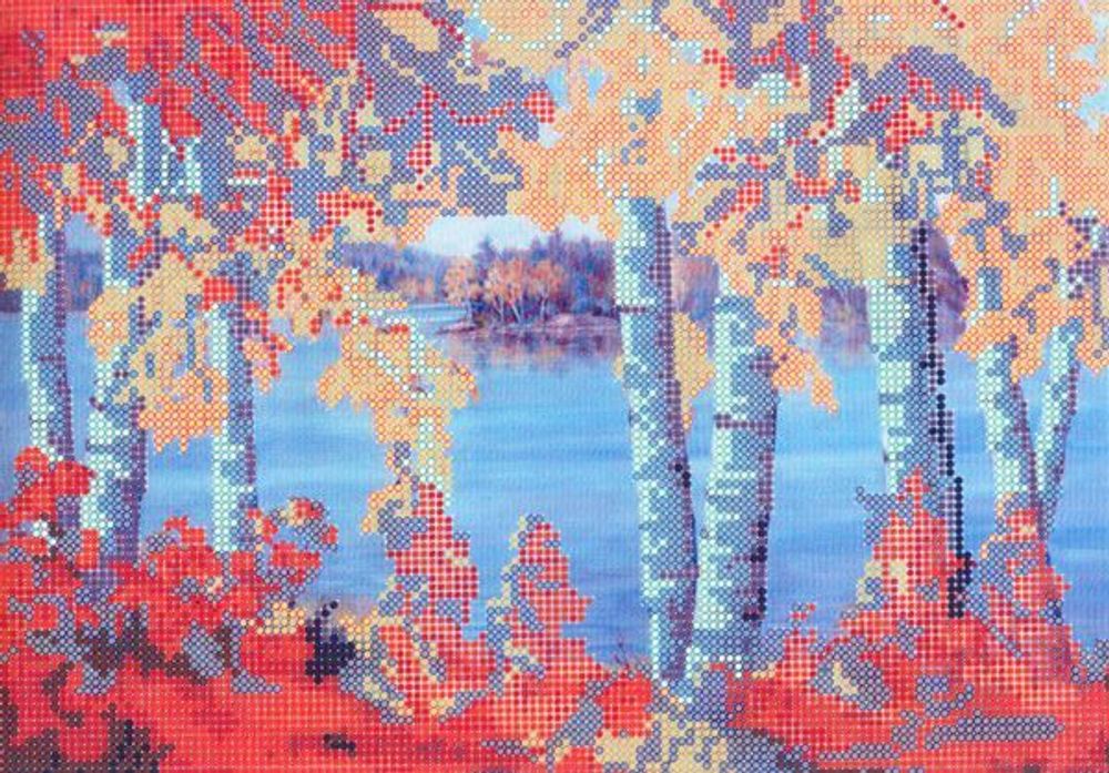 Рисунок для вышивания Alisena, Осенний пейзаж, 30х22 см