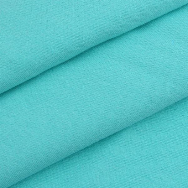 Футер с лайкрой 30/20 кардская петля 50х50см (±2см) 95% х/б 5% лайкра, 240 г/м² (9029а аква), 28947, Sovushka