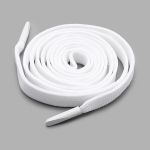 Шнурки плоские с металлическим наконечником 10.0 мм / 100 см, 50 пар (100 шт), белый, 6220-0134