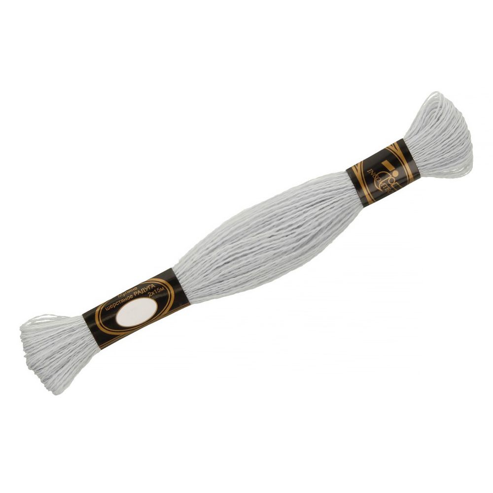 Мулине Радуга, цв.827 серебристый, Россия, 8 мотков по 15 метров