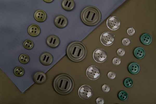 Пуговицы пластик 48 30 мм, 50 шт, хаки, Gamma КНП-30