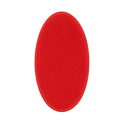 Термоаппликация Овал, 90х50мм (10 шт) (красный), 013