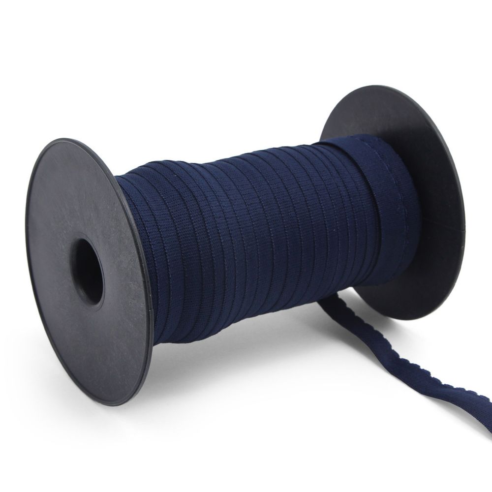 Резинка бельевая (отделочная) становая 15.0 мм / 50 метров, т.синий, (ML175.015/1)