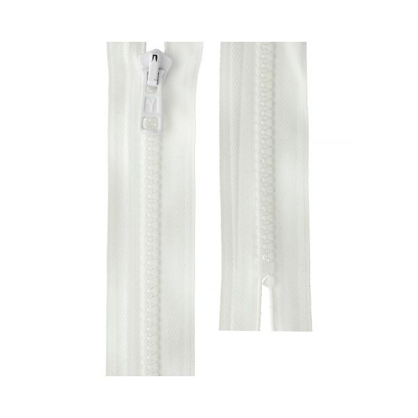 Молния трактор Т6 (6 мм) 1 зам., н/раз., 18 см, 001 белый, G2075T Gamma, 10 шт