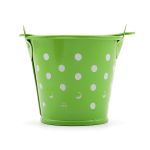 Ведро в горошек 6х5,3см (салатовый), AR004-1