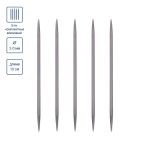 Спицы чулочные металл ⌀3.0 мм, 10 см, 5 шт, Gamma MK5-10