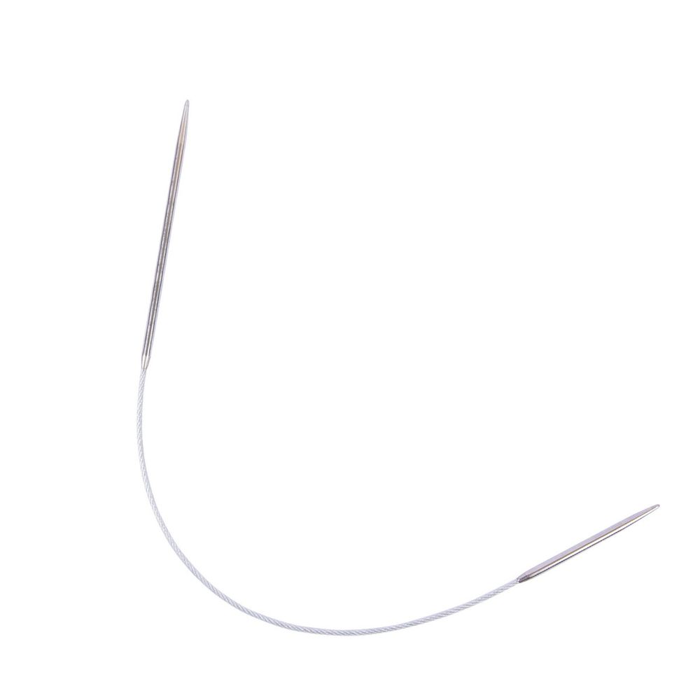 Спицы круговые металл ⌀2.5 мм, 25 см, 1 шт, с металлической леской, Gamma MNF