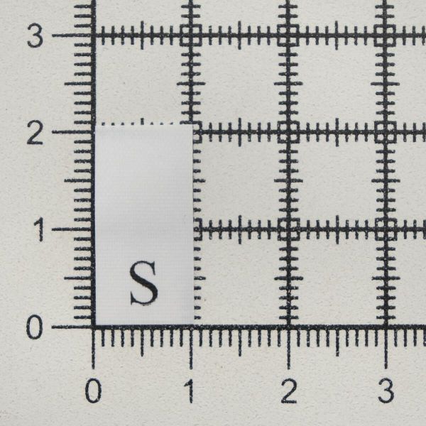 Этикетка-размерник, белый, 10х20 мм, 100 шт, S
