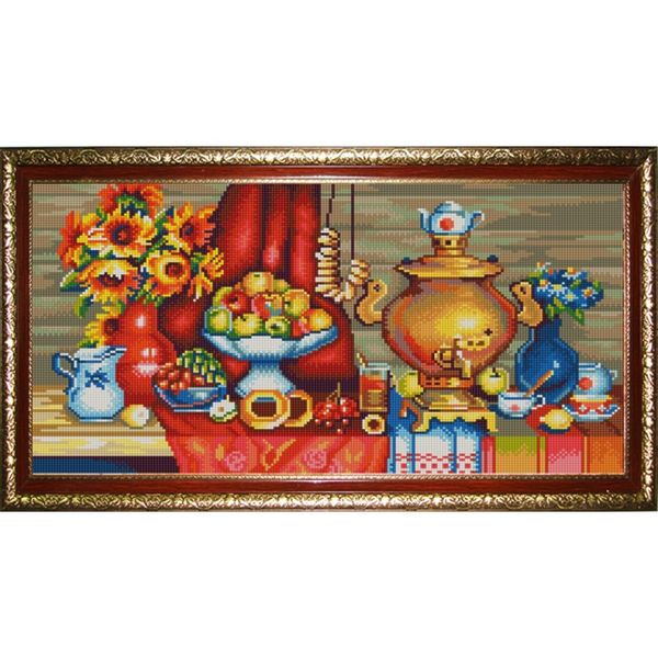 Рисунок для вышивания бисером Конек, 9958 У самовара 25х45 см