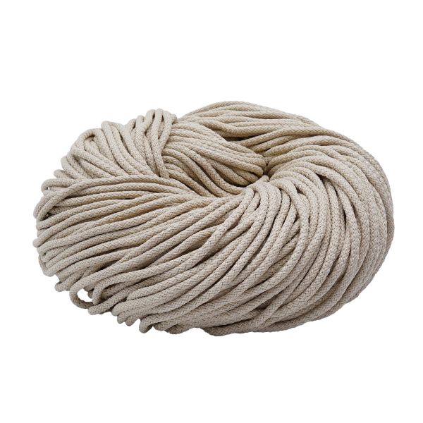 Шнур плетеный ⌀4.0-5.0 мм / 100 метров, 068 св.бежевый