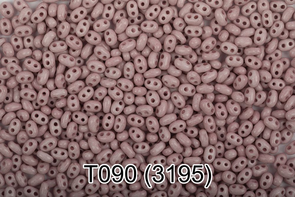 Бисер Gamma Twin 2.5х5 мм, 50 г, T090 грязно-розовый (3195) 321-96001