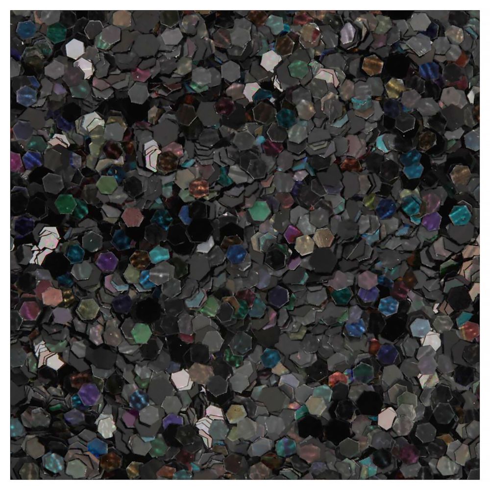Блестки декоративные 1 мм, 25 г (5х5 г), 4.5 мл, 24 чёрный/black, Love2art GLIS-01