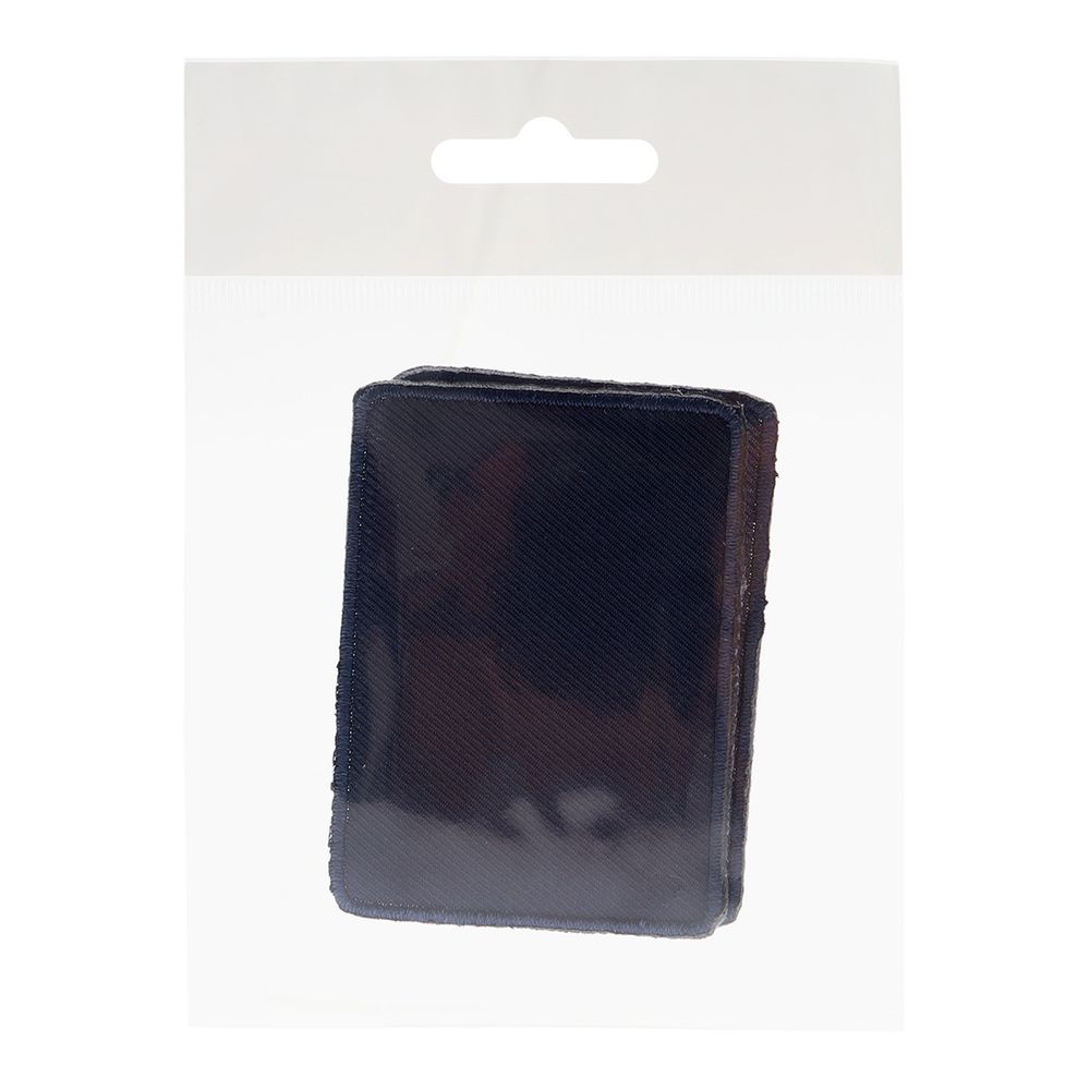 Термоаппликация Прямоугольник 9,5х4,5см, уп. 2 шт, цв.синий