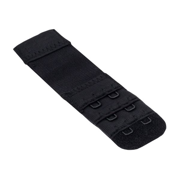 Удлинитель застежки для бюстгальтера 3*2, 25 мм, черный, 1 шт, Pony, 73302