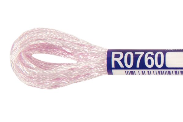 Мулине Gamma вискоза 100%, цв.R0760 бл.лиловый, 12 мотков по 8 метров