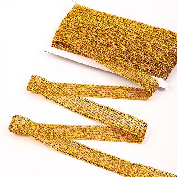 Тесьма отделочная 30 мм / 13.71 метров, TBY 910 цв.золото