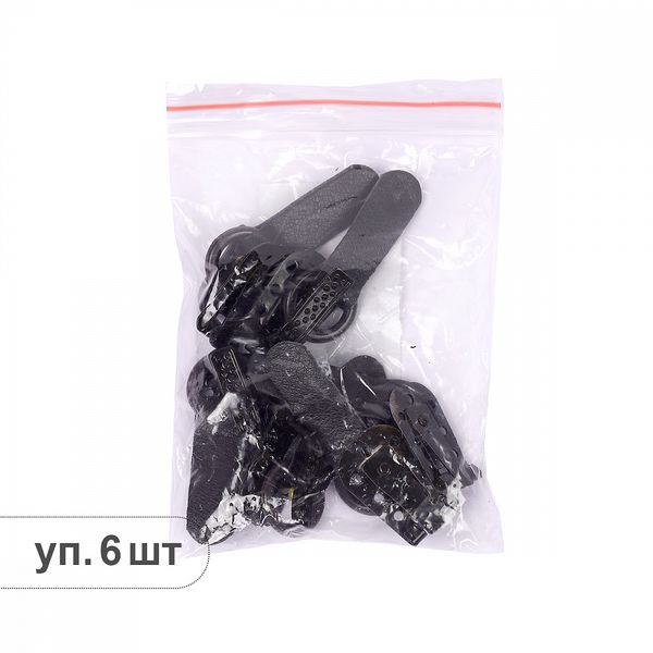 Крючок шубный TBY 50 мм, TBY-0122, цв. F304 коричневый темный уп. 6 шт