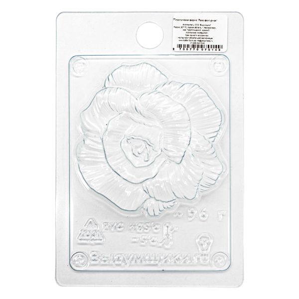 Пластиковая форма, Роза фактурная