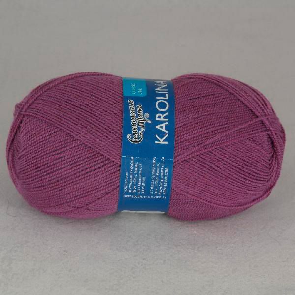 Пряжа Семеновская Karolina / уп.5 мот. по 100г, 438м, 0247, пурпурный