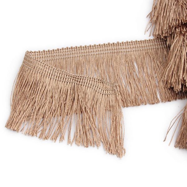 Бахрома отделочная 63.0 мм / 25 метров, 189 беж/золотой/A673 св.песочный