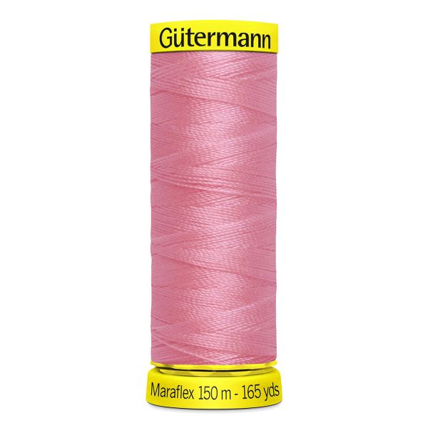 Нитки для трикотажа Gutermann Maraflex, 150м, 663 т.розовый, 5 катушек