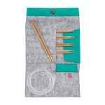 Набор съемных спиц Pony Bamboo с вязальными принадлежностями, 11 предметов, 57851