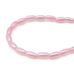 Бусины пластик (жемчуг) 3х6 мм, 15 г, Astra&Craft (розовый), 4AR293/294