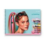 Альбом для рисования выбор.лак. 100 г/м², A4 29.5х21 см, 5 шт на гребне 40 л, 01619 Люблю розовое, Светоч А232