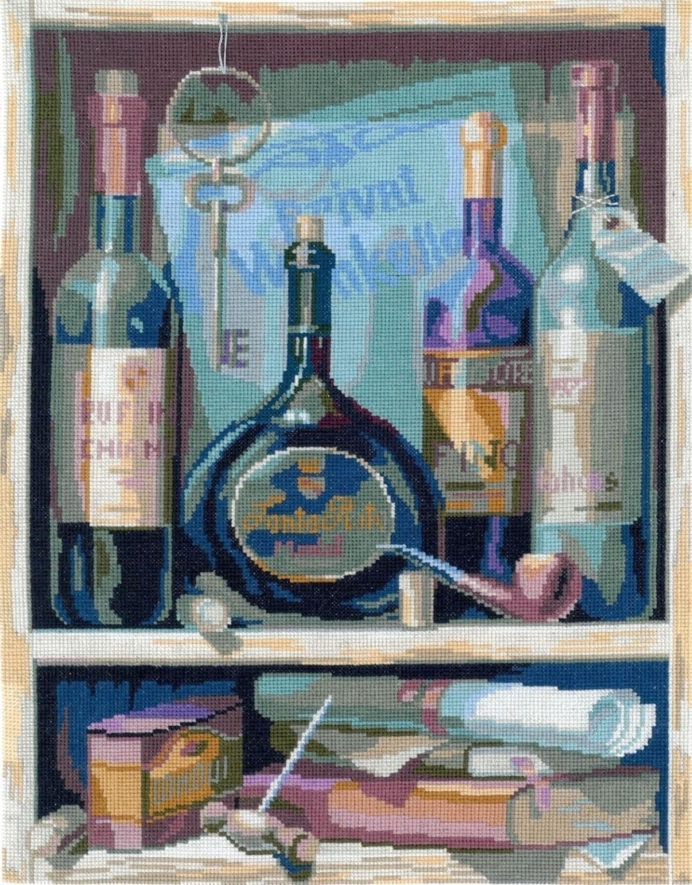 Набор для вышивания нитками Нитекс, Вино 24х33 см