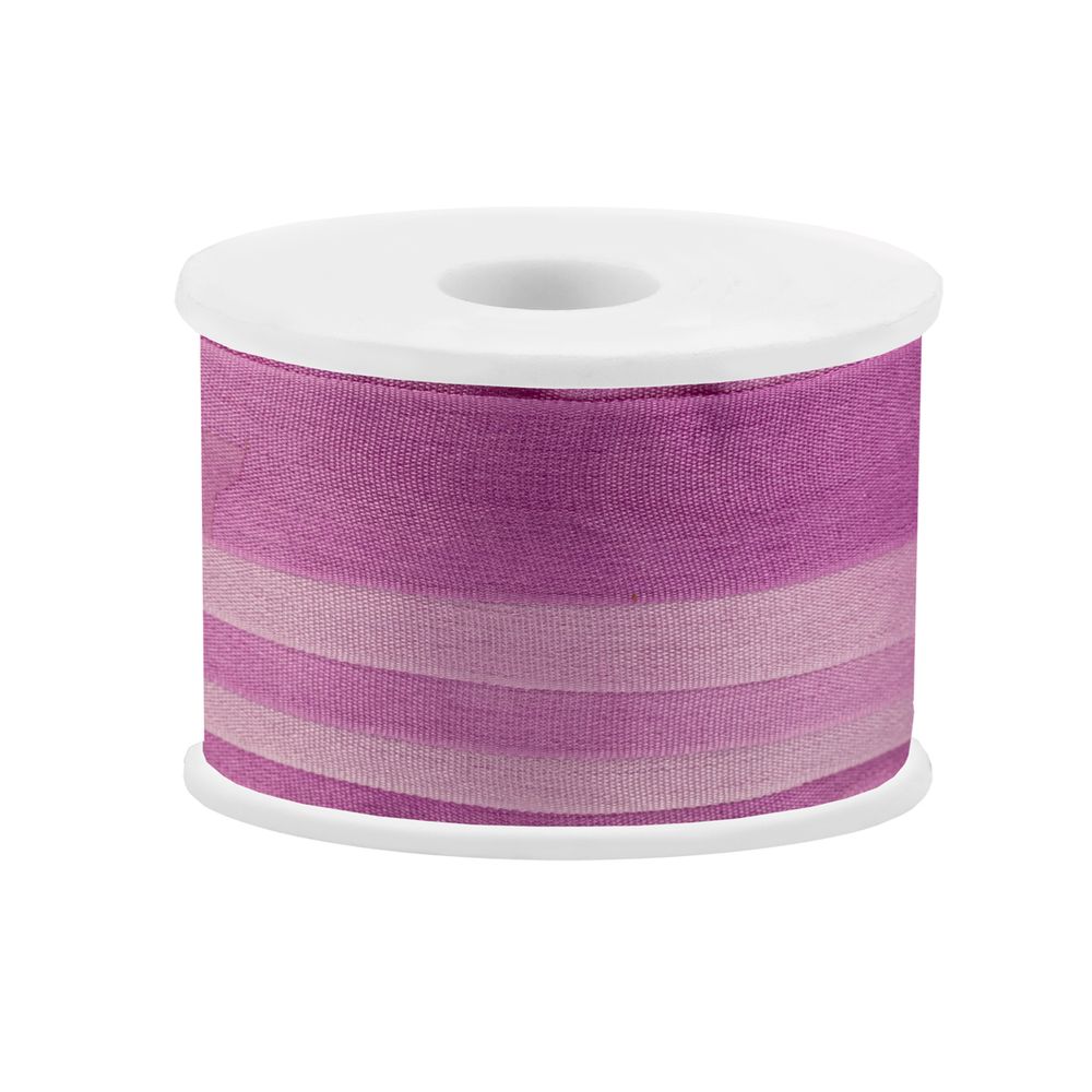 Лента (тесьма) шелковая 13.0 мм / 45.5±0.5 метров, M022 св.фиолетовый/фиолетовый, Gamma SRM-13