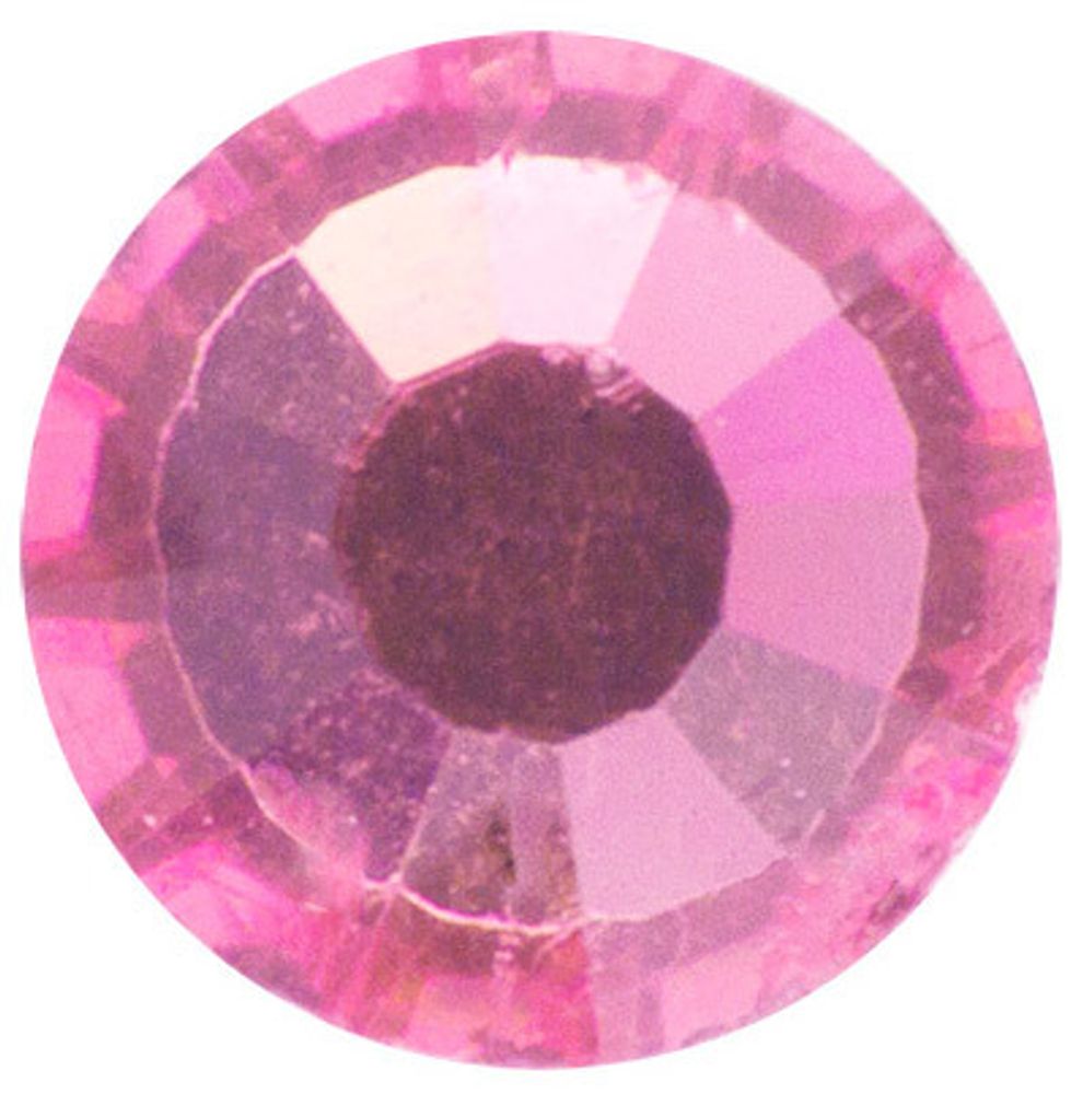 Стразы клеевые стекло 2.7 мм, 144 шт, розовый (rose), Zlatka