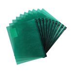Папка-конверт на ZIP-молнии A5+ 180 мкм волокно, 10 шт, зеленый ЕС211230035, Expert Complete ЕС211230035