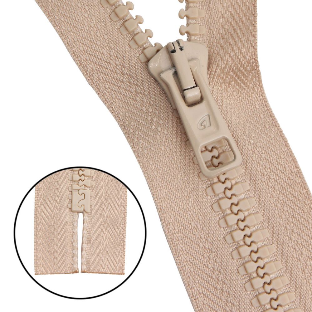 Молния трактор Arta Т6 (6 мм) 1 зам., н/раз., 18 см, цв. 105 св.бежевый, уп.10 шт