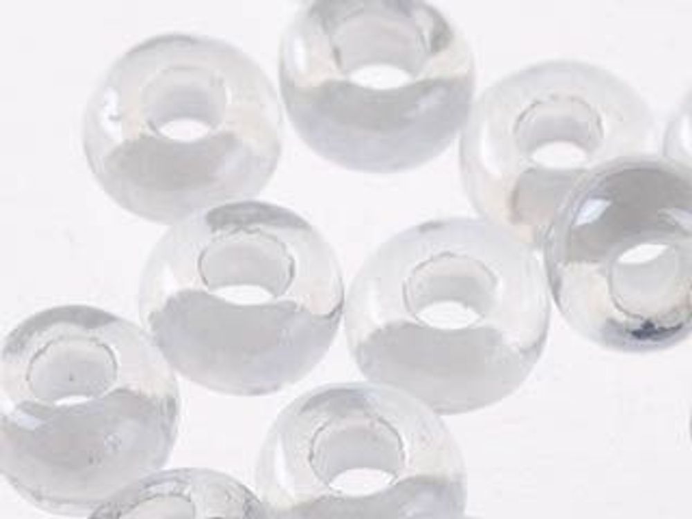 Бисер Preciosa прозрачный, цветной центр и покрытие 10/0 (2.3 мм), 1х50г, цв. 38602