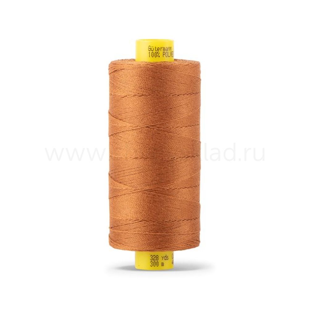 Нить отделочная Gutermann Mara 30/2, 300 м, 702404, 448 шоколадная охра, 1 катушка