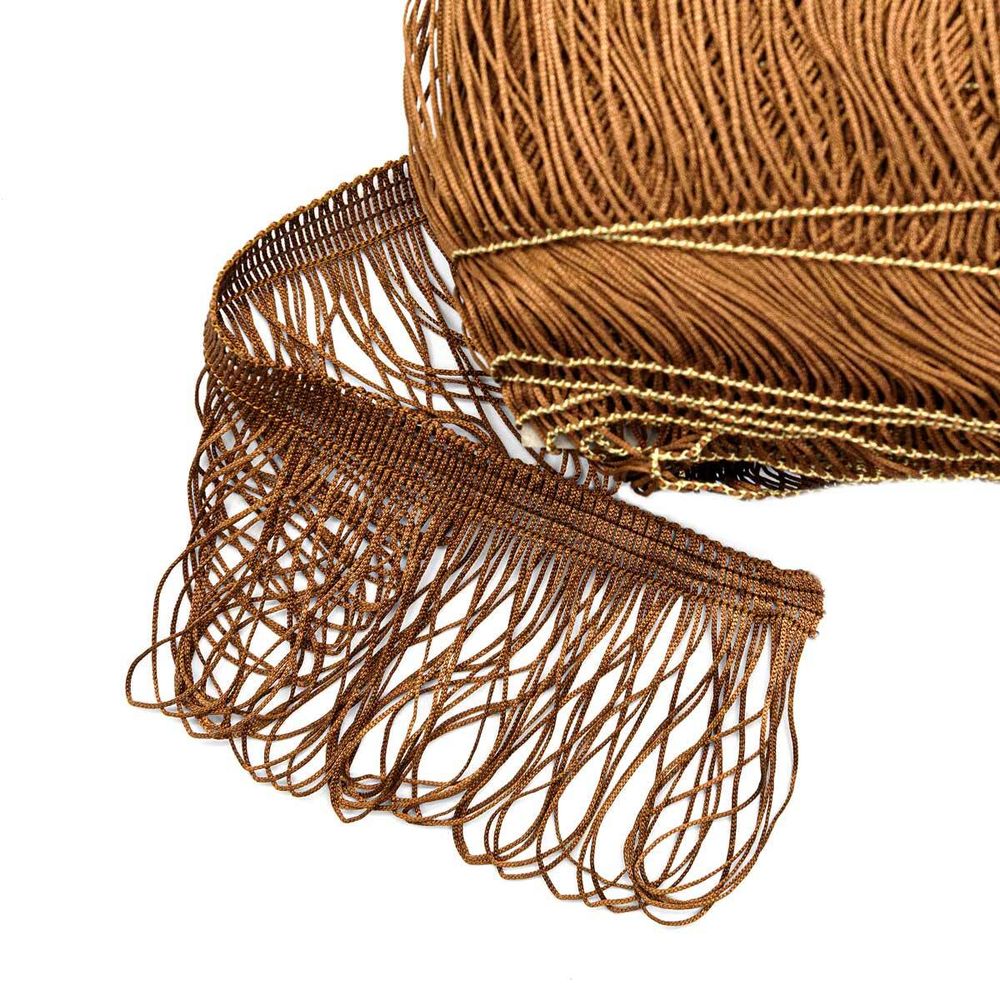 Бахрома отделочная 90.0 мм / 25 метров, 201 кофе