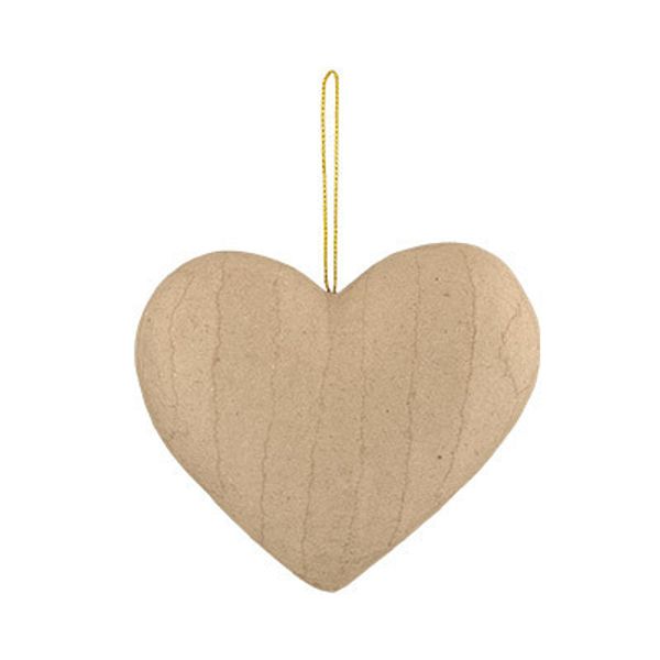 Заготовка из папье-маше Сердце, 10 см, PAM-081 Love2art