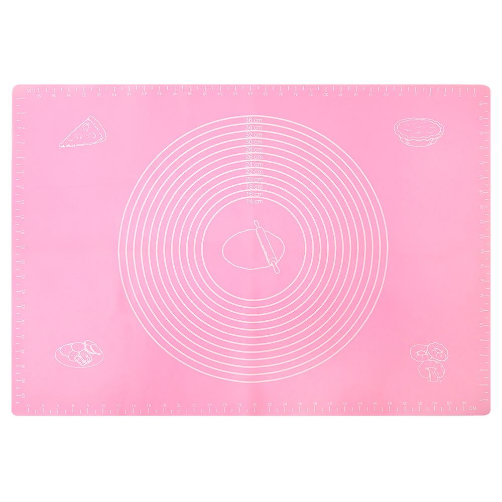 Мат для выпечки 45х64 см, 1 шт, №01 розовый, S-Chief SHF-0127