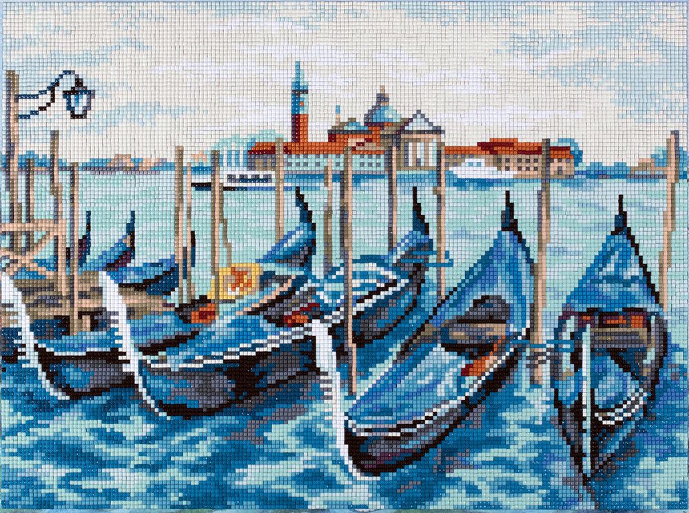 Алмазная (кристальная) мозаика Фрея, на подрамнике Гондолы, 40х30 см