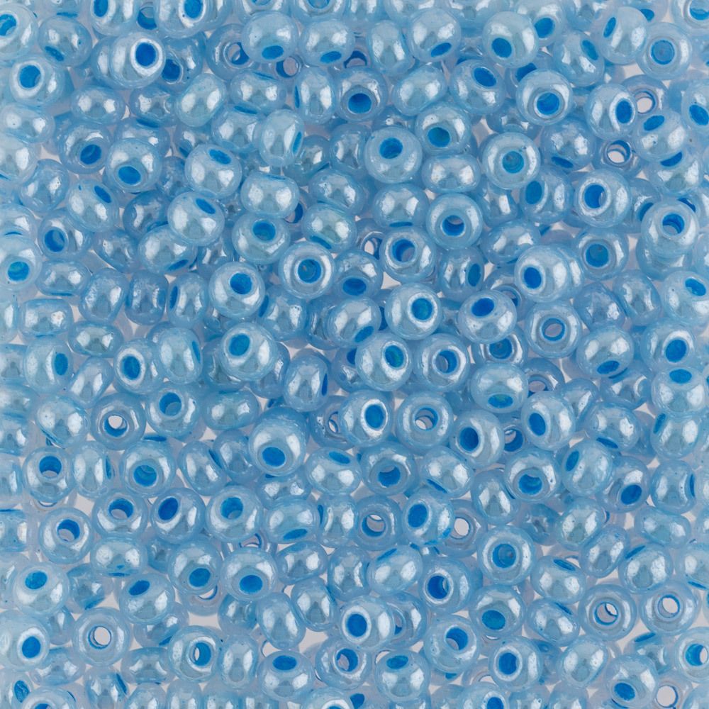 Бисер Preciosa круглый 10/0, 2.3 мм, 500 г, 37136 (Ф033) голубой