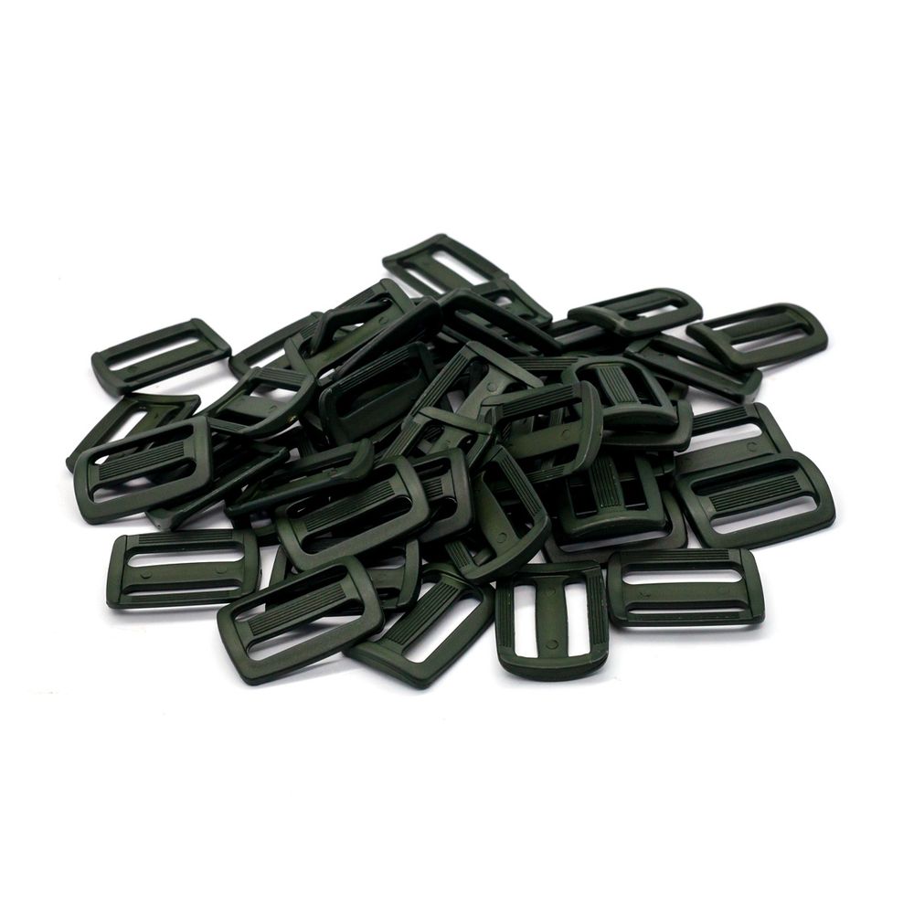 Пряжка, ПА, цветная, 30 мм (73 хаки), 50 шт