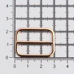 Рамка регулировочная металл литая 25 мм /30х23 мм, ⌀2.5 мм/, золото цв.02, 4 шт