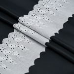 Кружево шитьё х/б 117 мм / 3.4 метра, цвет неотбеленный