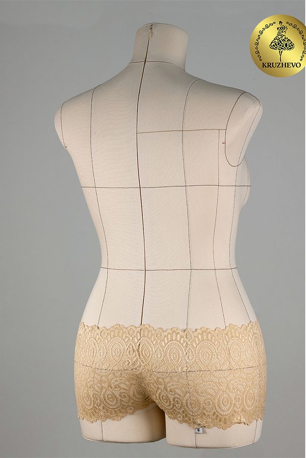 Кружево бельевое эластичное 180 мм / 3 метра, TBY.L1351, цв.126 бежевый