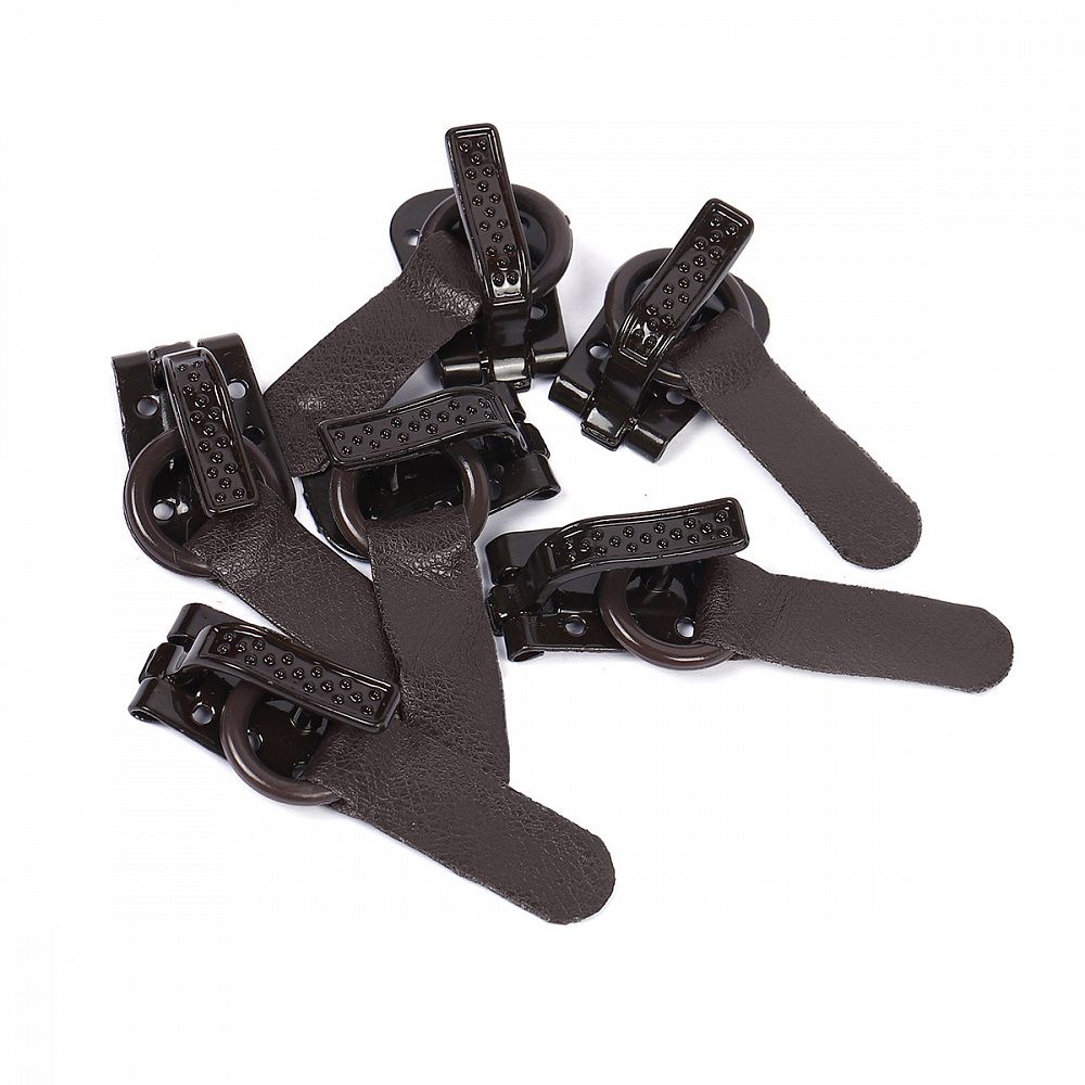 Крючок шубный TBY 50 мм, TBY-0122, цв. F304 коричневый темный уп. 100 шт