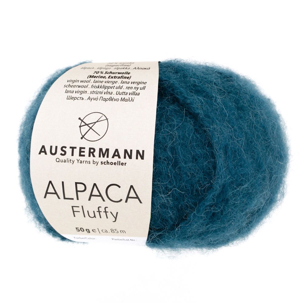Пряжа Austermann (Аустерманн) Alpaca Fluffy / уп.10 мот. по 50 г, 85 м, 12002