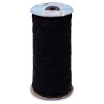 Кружево на сетке широкое 190 мм / 10 м, черный, Gamma GKMB-19001M