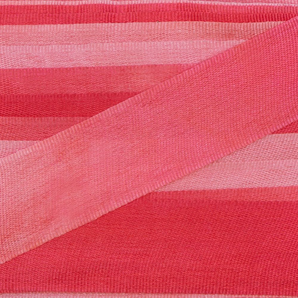 Лента (тесьма) шелковая 13.0 мм / 45.5±0.5 метров, M045 розовый/св. розовый, Gamma SRM-13