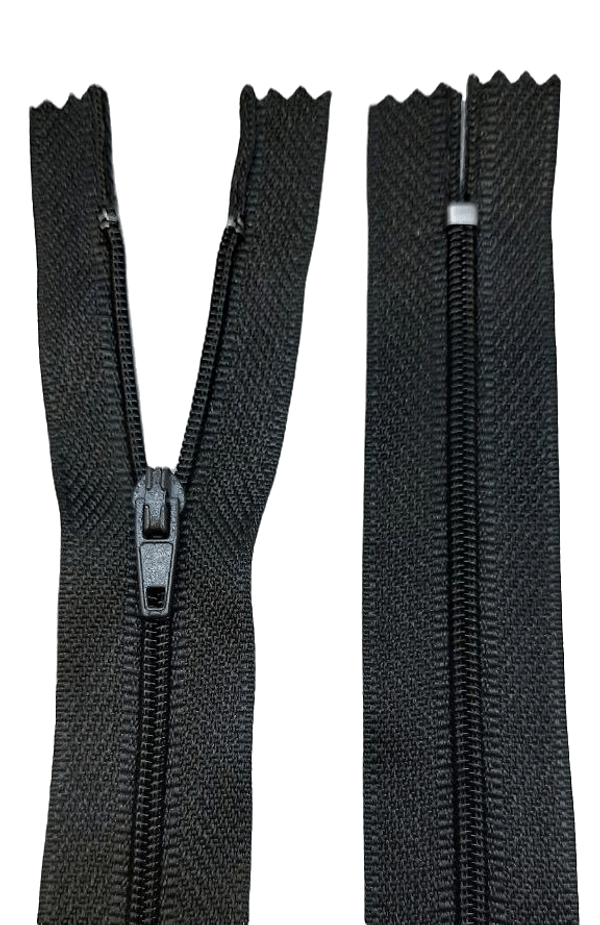 Молния спираль (витая) (цв.SBS) брючная Т3 (3 мм) 1 зам., н/раз., 20 см, автомат, m12/15 т.серый, 100 шт